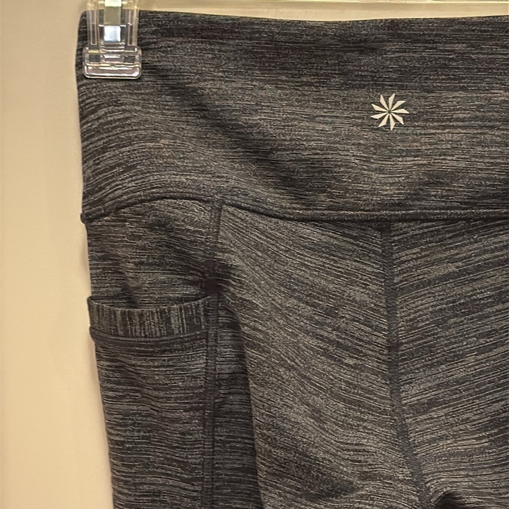 Athleta Chaturanga Gray Spacedye Leggings with Pockets - Picture 8 of 12